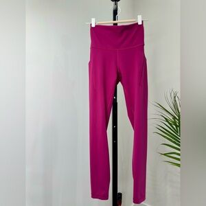 Lululemon Athletica Magenta High-Rise Leggings w/ Pockets Size 4